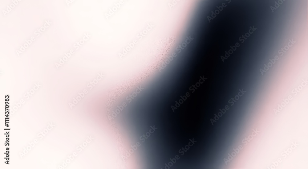 Obraz premium A light beige gradient background with a grainy texture, an ivory-toned blurry cosmetics backdrop, a large banner, and abundant copy space.