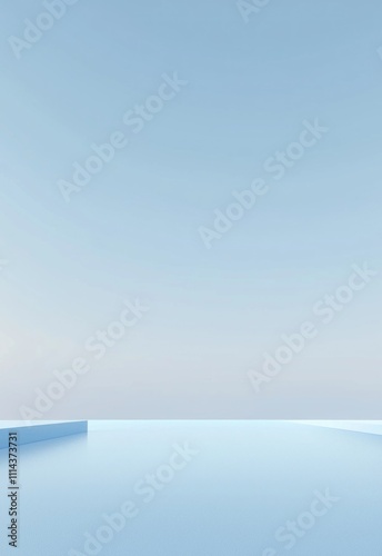 A clean and crisp simple blue background with a light gradient from light to medium blue. photo