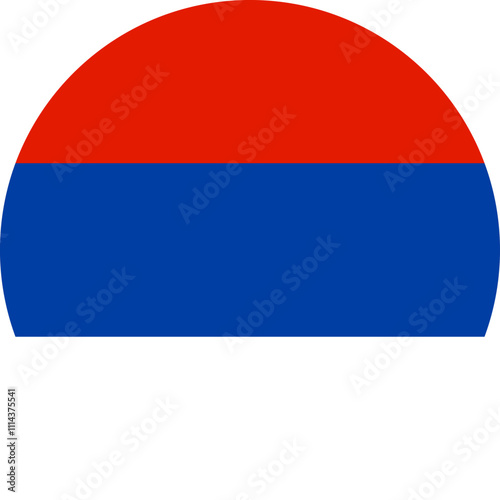 round Republika Srpska  flag illustrator national of vector