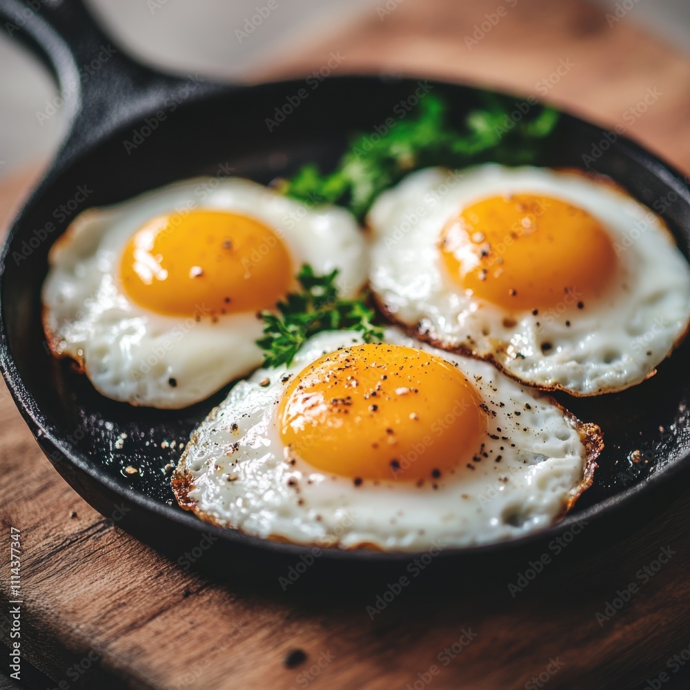fried eggs from two eggs fried in a frying pan close-up fried eggs from two eggs fried in a frying pan close-up