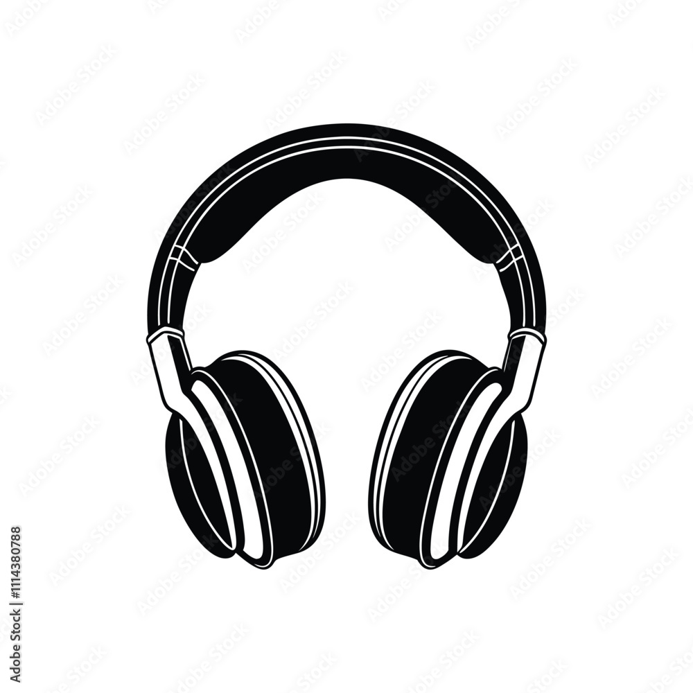 headphones isolated on white background headphones isolated on white background