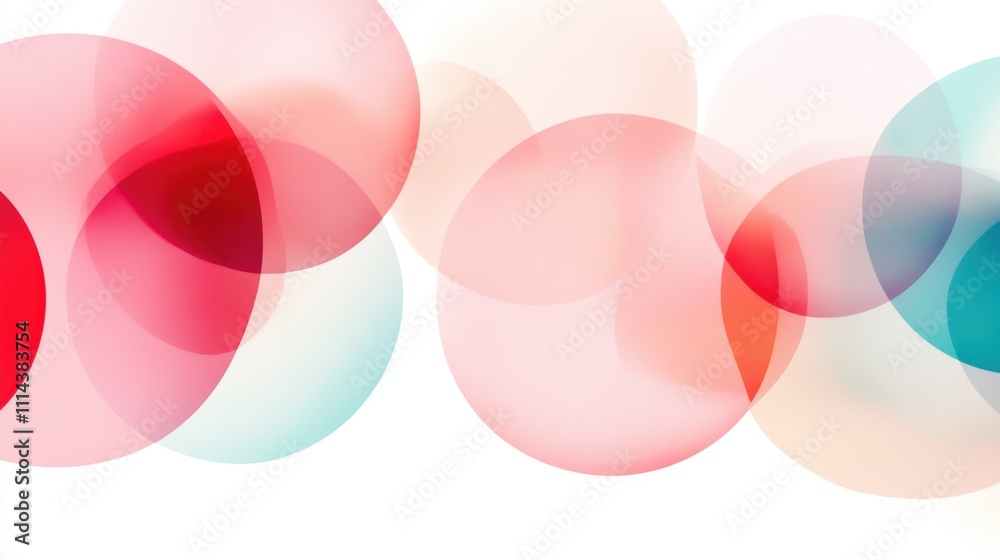 A vibrant composition of overlapping circles in red, pink, and teal hues, creating a soft, abstract visual effect. A vibrant composition of overlapping circles in red, pink, and teal hues, creating a soft, abstract visual effect.