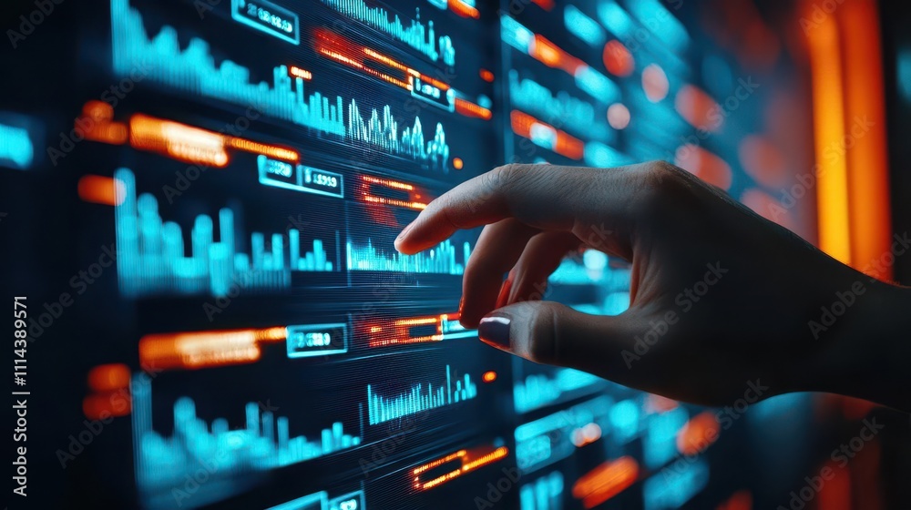 Person using a fraud detection platform to flag suspicious transactions, technology safeguarding global finance