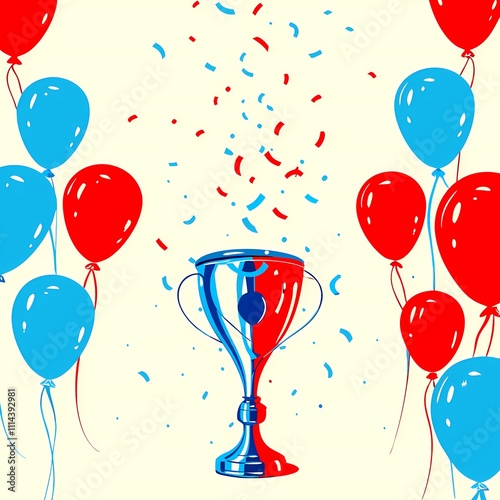 balloons and confetti photo