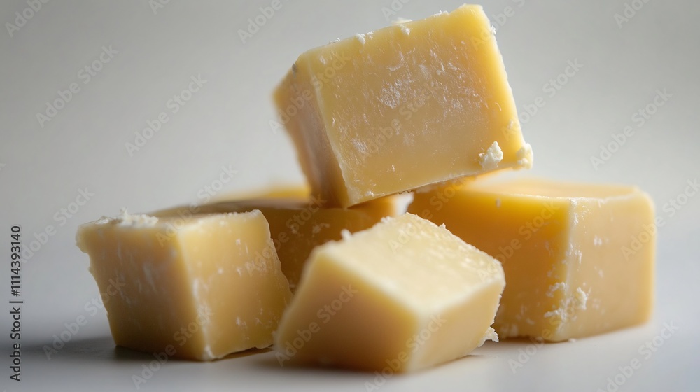 Creamy Cubes of Homemade Fudge, Sweet Treat, Delicious Dessert, Close-up Photography Creamy Cubes of Homemade Fudge, Sweet Treat, Delicious Dessert, Close-up Photography