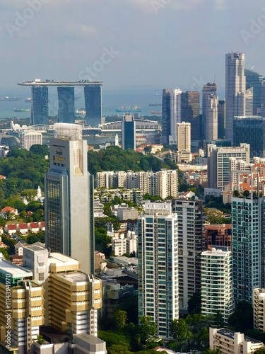 Photography The panorama view of Singapore, Singapore
