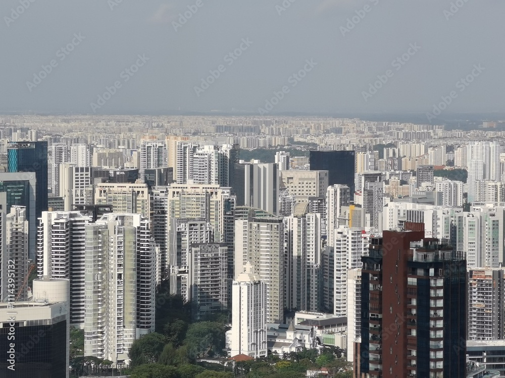 Obraz premium The panorama view of Singapore, Singapore