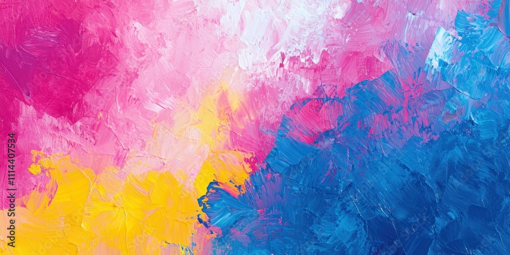 A bold and lively summer background with vivid pinks, blues, and yellows, evoking a carefree, sunny atmosphere. A bold and lively summer background with vivid pinks, blues, and yellows, evoking a carefree, sunny atmosphere.
