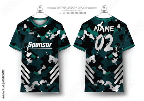 Soccer jersey design for sublimation Tamplate