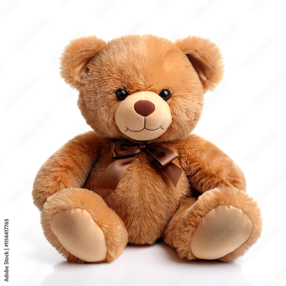 Fototapeta premium クマのぬいぐるみ（toy teddy bear isolated on white background） 