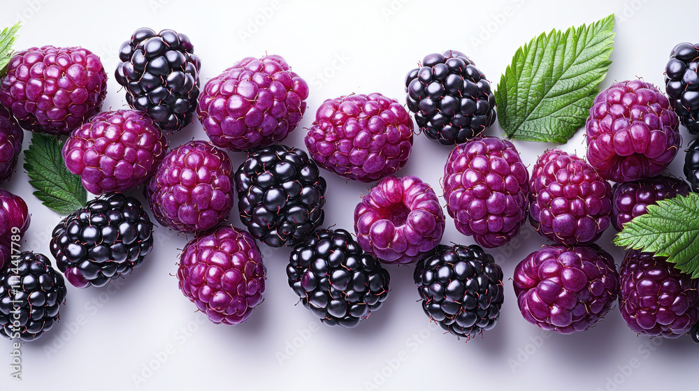 blackberry fruits clean and neat, empty white background blackberry fruits clean and neat, empty white background