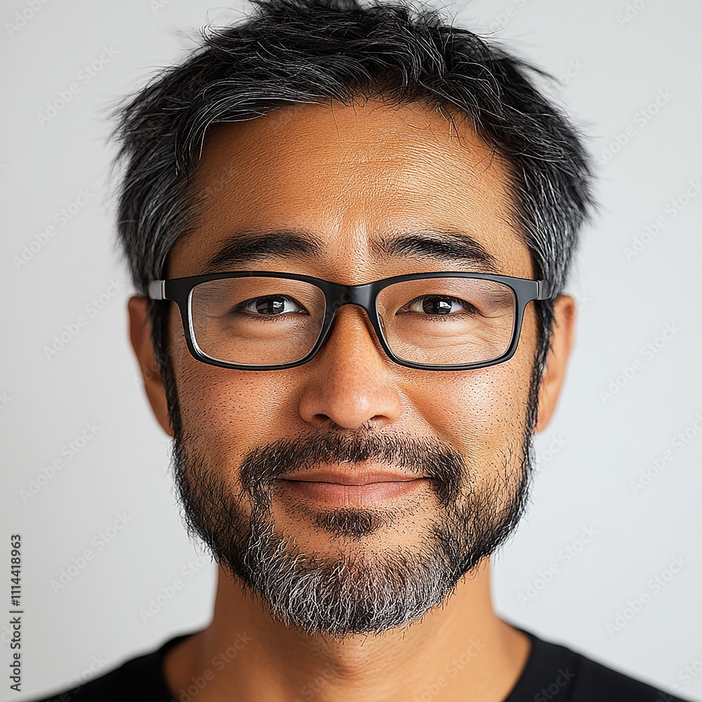 portrait of a man with glasses portrait of a man with glasses