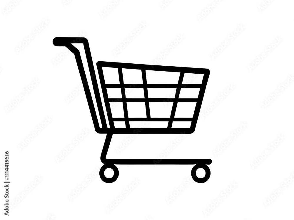 shopping cart isolated on white shopping cart isolated on white