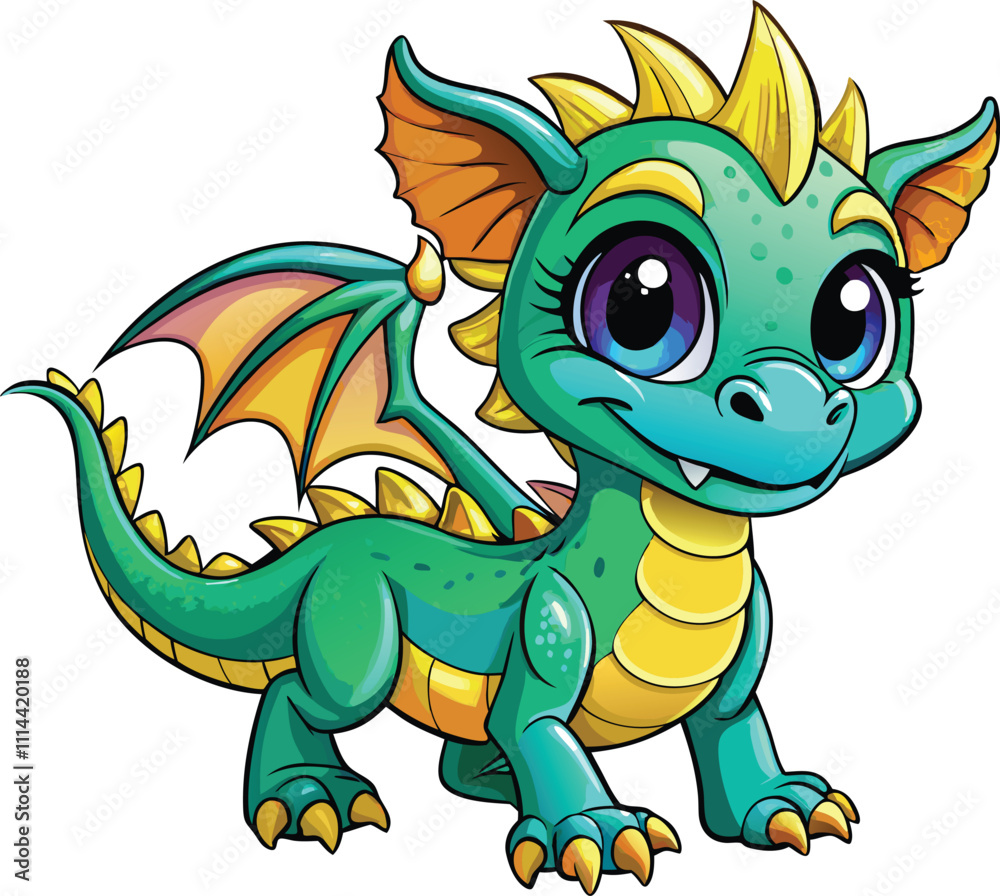 Fototapeta premium Cartoon dragon