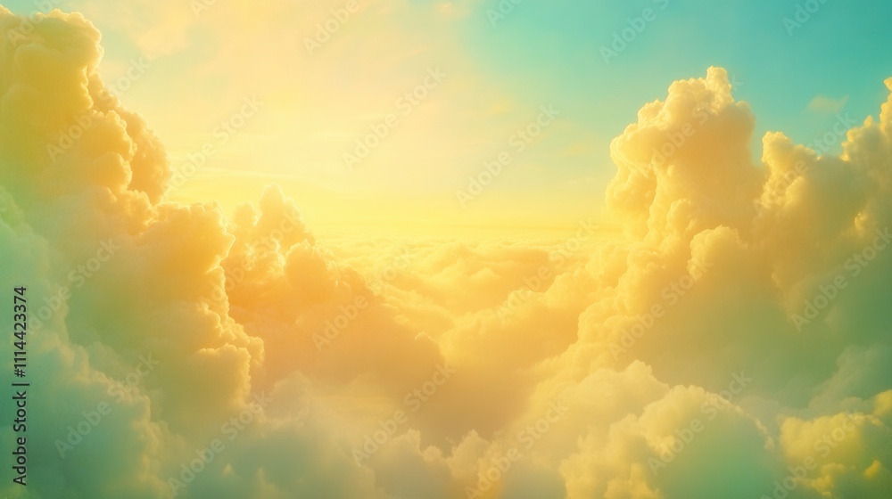 Vibrant Sky with Colorful Clouds and Soft Sunlight at Sunrise Vibrant Sky with Colorful Clouds and Soft Sunlight at Sunrise