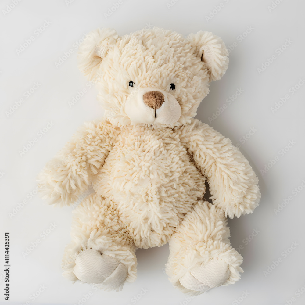 Teddy bear toy, isolated on white background