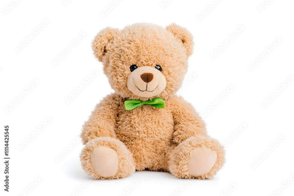 Fototapeta premium Teddy bear toy, isolated on white background