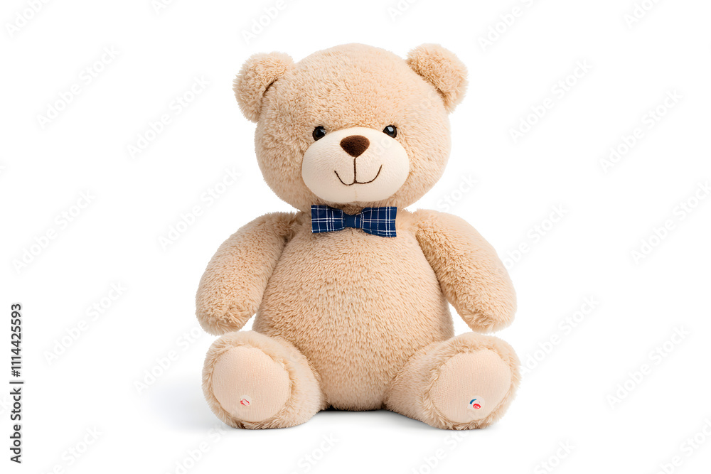 Obraz premium Teddy bear toy, isolated on white background