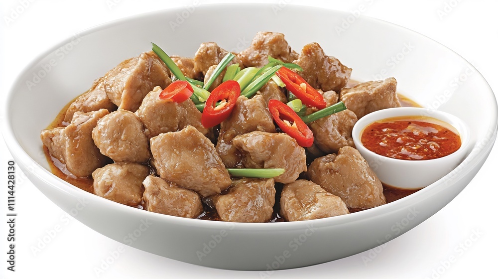 Delicious Savory Meat Cubes in a Rich Sauce Delicious Savory Meat Cubes in a Rich Sauce