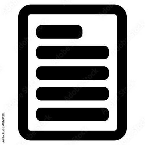 Document icon element for design