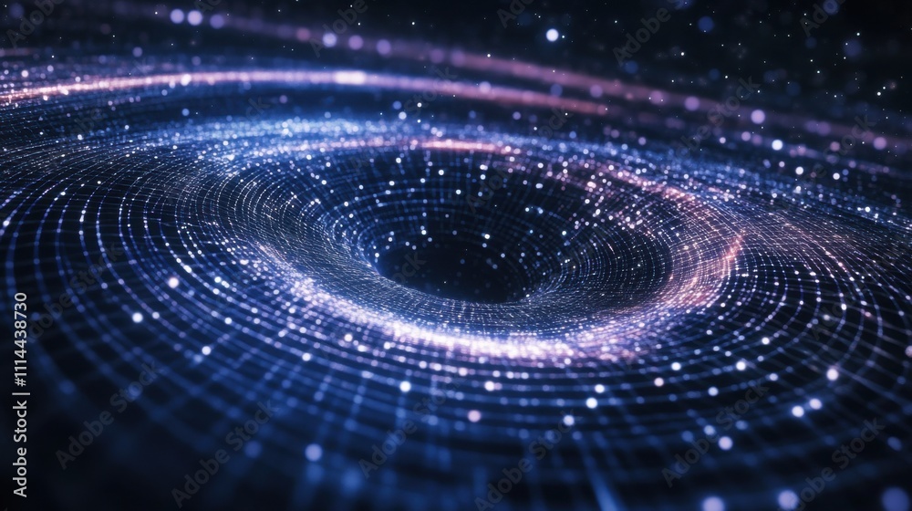 Mystical vortex of light and energy swirls in the cosmos at the edge of a galaxy Mystical vortex of light and energy swirls in the cosmos at the edge of a galaxy