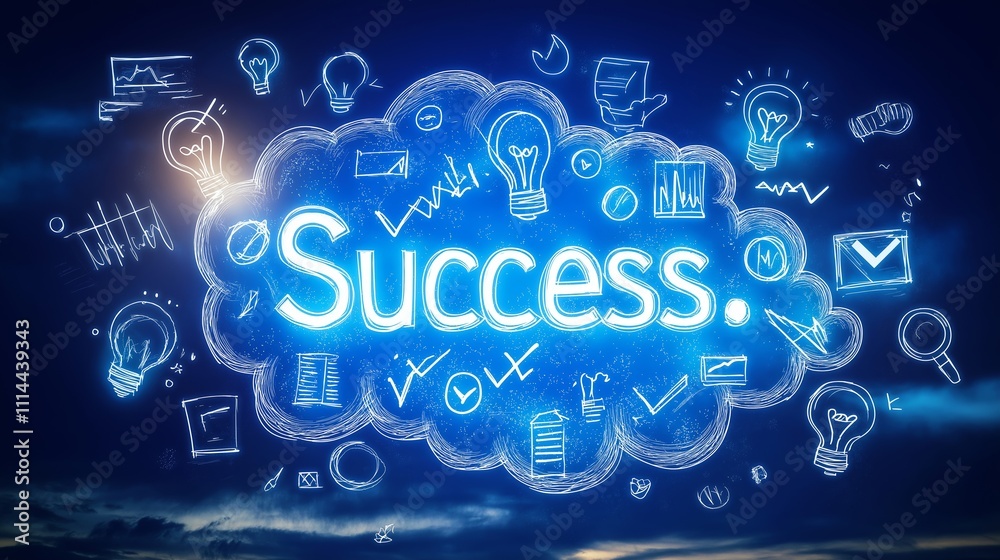 Conveys the idea of achieving Success. Concept for Productivity. Conveys the idea of achieving Success. Concept for Productivity.