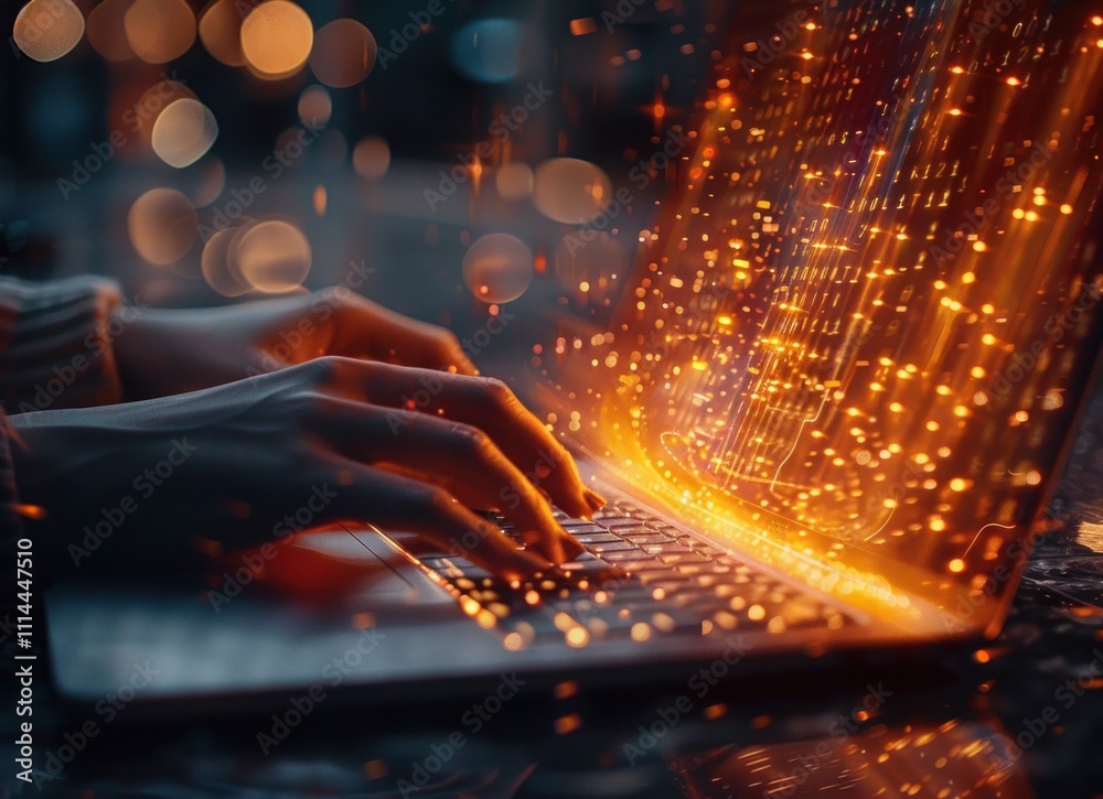 Digital Magic: Typing Sparks and Data on a Laptop