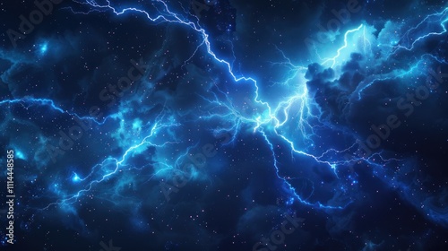 Electric Storm in the Night Sky
