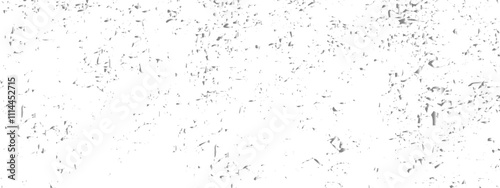 Abstract doted and confetti silver glitter and dust particles splatter on transparent background. Dust silver grunge background. Vector illustration.