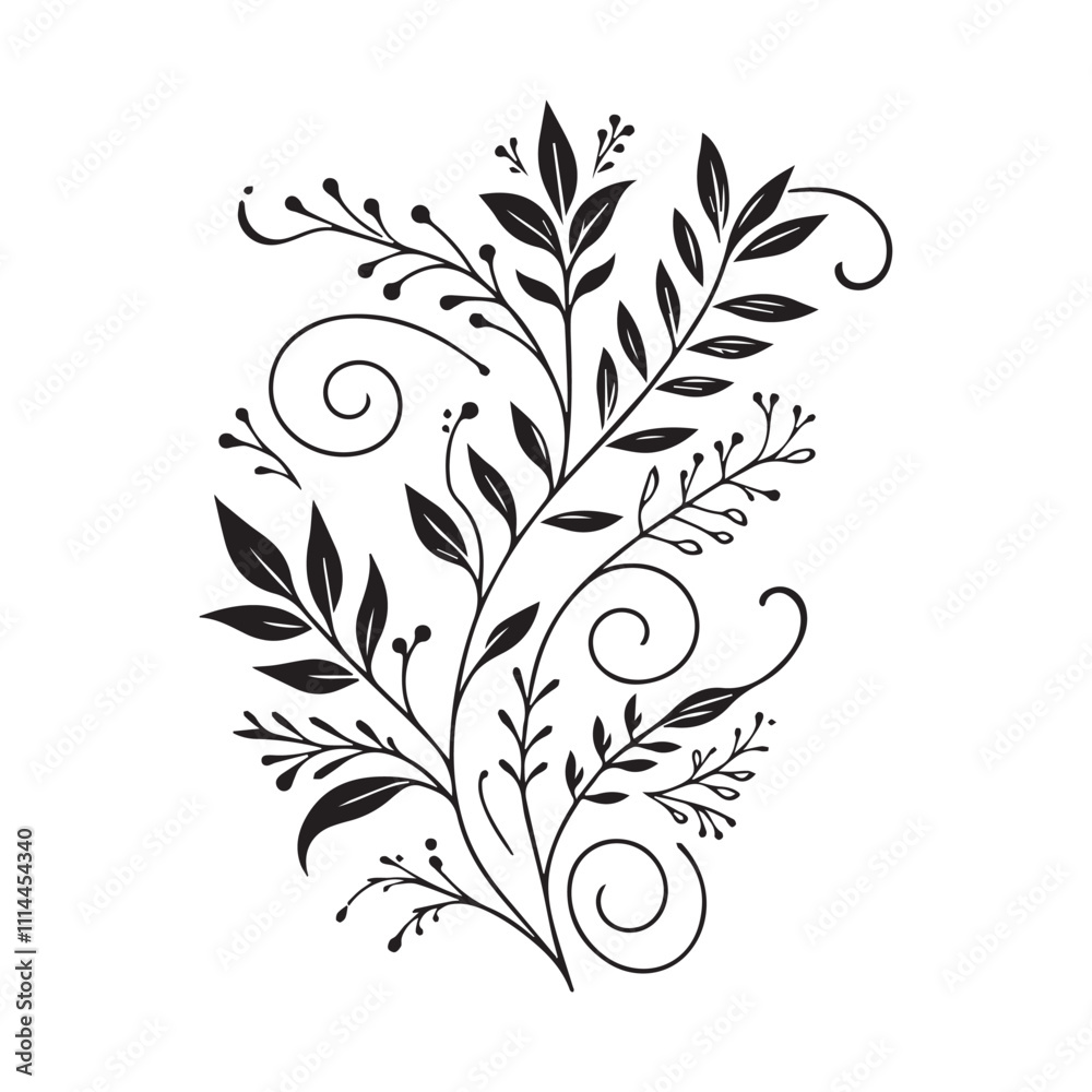 Obraz premium floral design elements