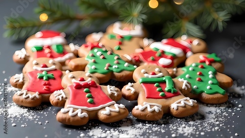 Holiday gingerbread cookies, a Christmas treat