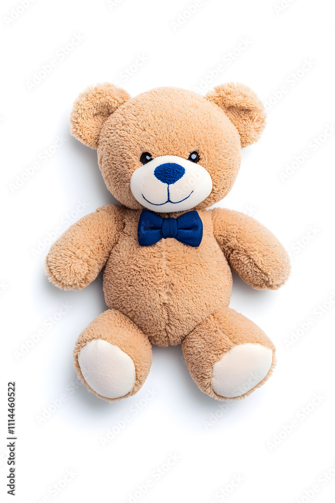 Fototapeta premium Teddy bear toy, isolated on white background