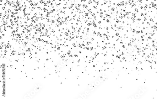 Silver Sparkling Confetti Rhinestones Diamonds Overlay Transparent PNG background