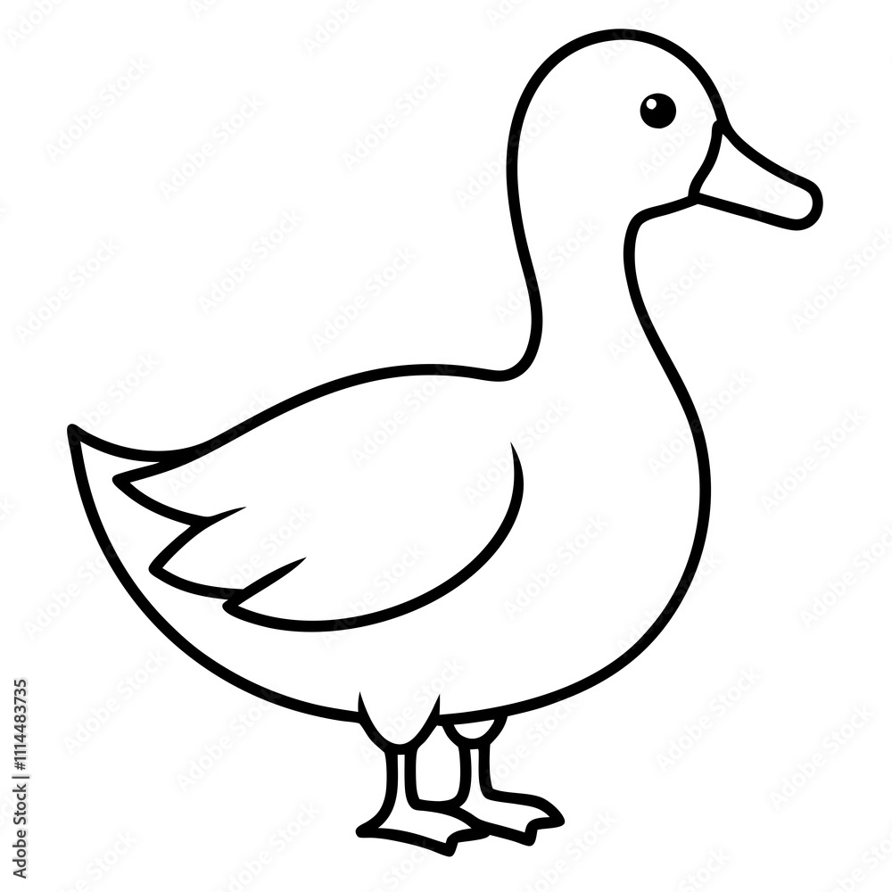 Obraz premium Duck. Duck icon. Vector