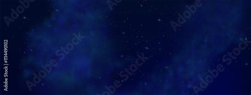 Starry night sky with astrological constellations. Space stars background.Space nebula and glittering stardust.
