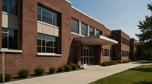 college building. Genrative.ai 