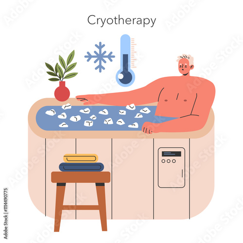 Water Wellness. Flat Vector Illustration