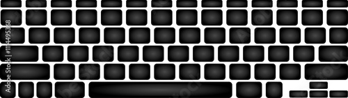 Vector de botones de teclado de computadora
