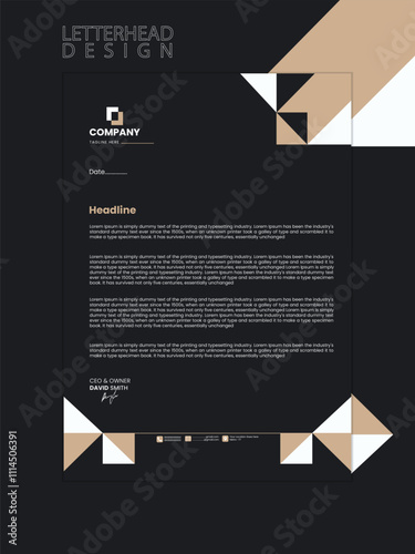 Executive essentials clean business and corporate letterhead template