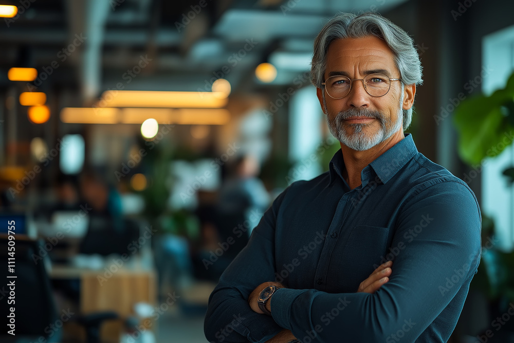 Well-dressed man set against a softly lit indoor background with bokeh lights Well-dressed man set against a softly lit indoor background with bokeh lights