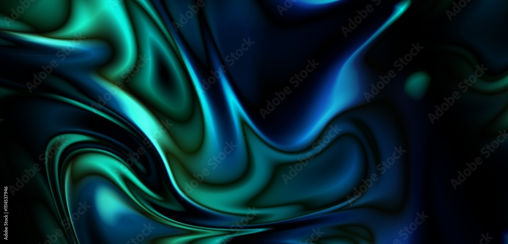 Obraz premium Energy Green Flow Background