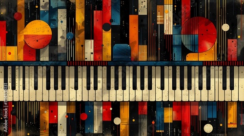 Educational graphic of diminished scale with practical examples in jazz and classical music photo