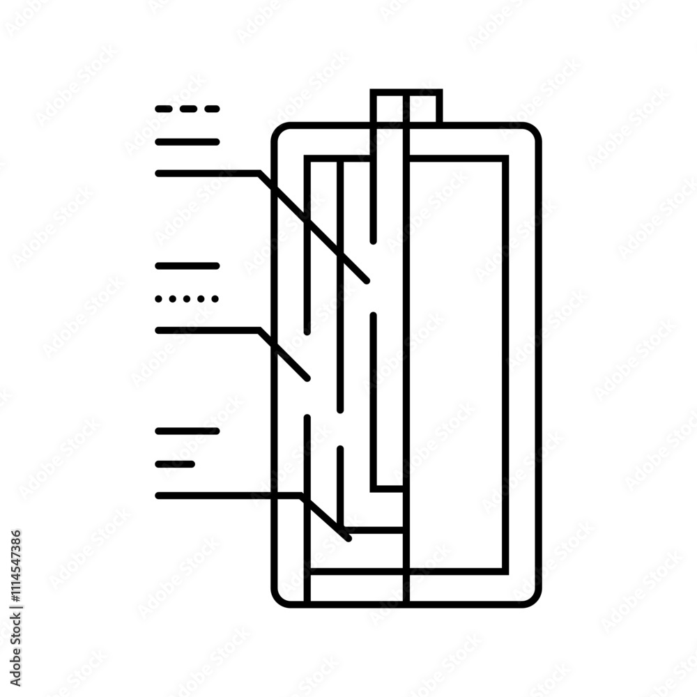 battery charging station line icon vector. battery charging station sign. isolated contour symbol black illustration battery charging station line icon vector. battery charging station sign. isolated contour symbol black illustration