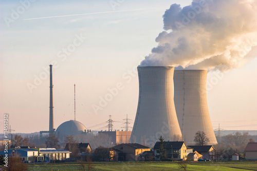 Kernkraftwerk Grafenrheinfeld, Bayern, Deutschland