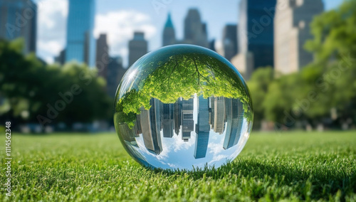 Modern global actual enviroment renewable energy city and nature wealthy ecology
