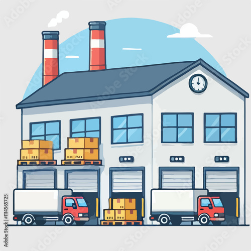 warehouse vector