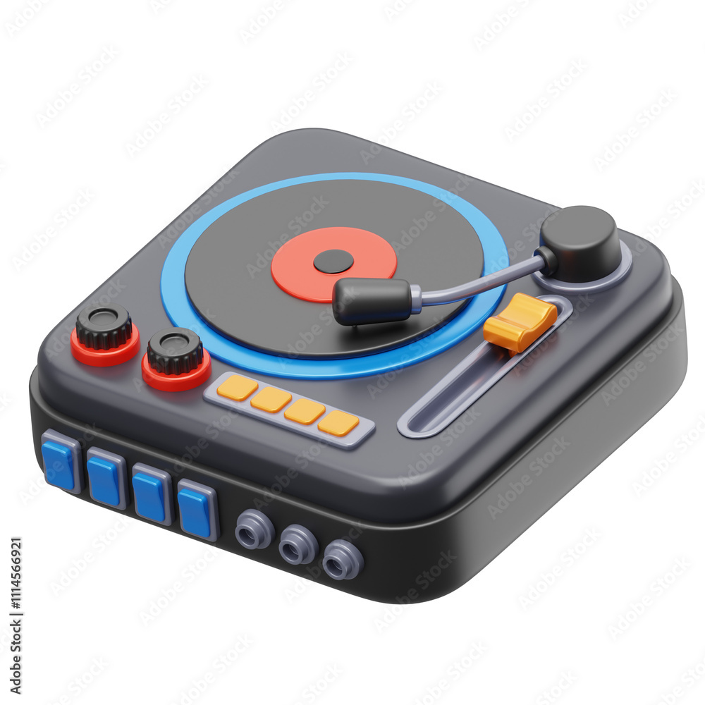 Fototapeta premium Podcast Asset 3D Illustration Icons