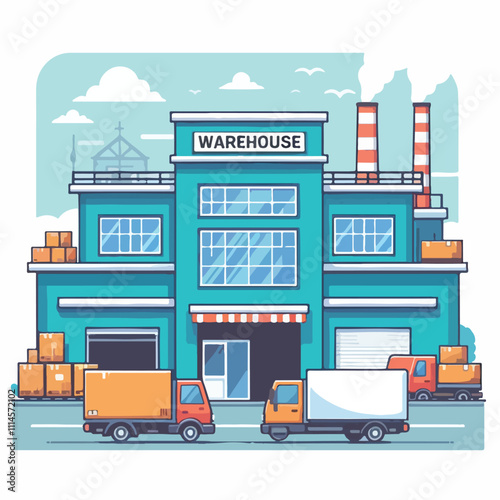 warehouse vector