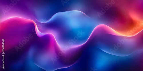 Wallpaper Mural Abstract Futuristic Blue and Purple Liquid Wavy Shapes Background for Design Torontodigital.ca