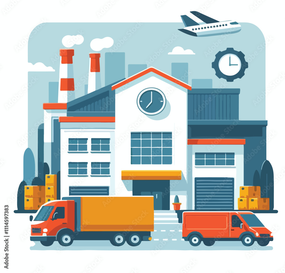 warehouse vector
